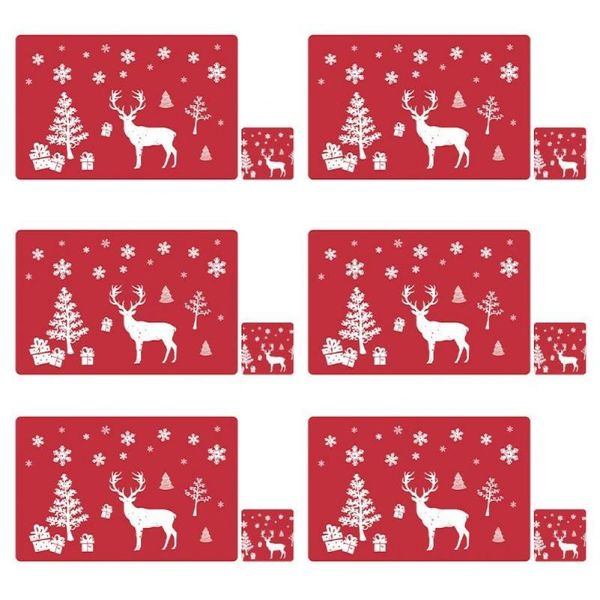 mats & pads stain resistant waterproof merry xmas dining table mat for family gathering
mats & pads stain resistant waterproof merry xmas dining table mat for family gathering