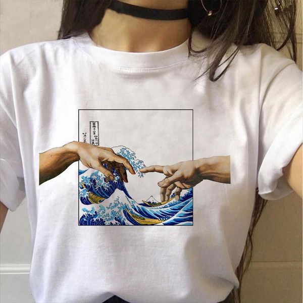 vaporwave aesthetic wave and men t shirt women van the starry night art oil painting graphic dragon sushi, White;black
vaporwave aesthetic wave and men t shirt women van the starry night art oil painting graphic dragon sushi, White;black