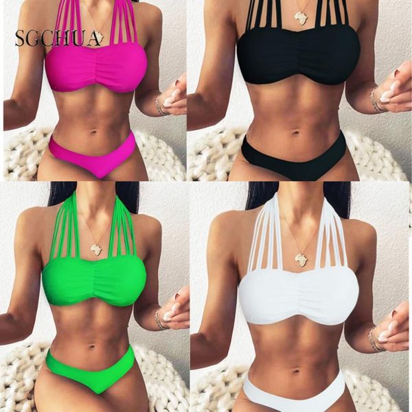 strapless backlesstie neck bikini 2021 woman 2 piece swimsuit solid swimwear bikini set female swimwear low waist push up b
strapless backlesstie neck bikini 2021 woman 2 piece swimsuit solid swimwear bikini set female swimwear low waist push up b