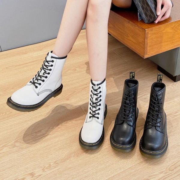 boots riding women's 2021 autumn and winter short british style 8 holes leather white, Black
boots riding women's 2021 autumn and winter short british style 8 holes leather white, Black