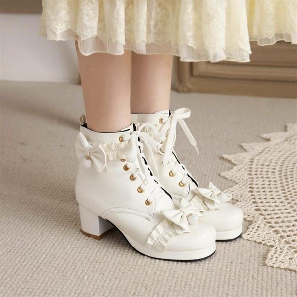 boots pxelena lovely women lolita bride wedding white pink ruffles bow tie lady cosplay uniform shoes 2021 winter 34-43, Black
boots pxelena lovely women lolita bride wedding white pink ruffles bow tie lady cosplay uniform shoes 2021 winter 34-43, Black