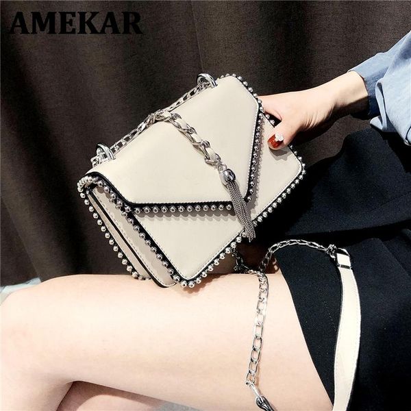 cosmetic bags & cases british fashion simple small square bag women's designer handbag 2021 high-quality pu leather rivet tassel chain
cosmetic bags & cases british fashion simple small square bag women's designer handbag 2021 high-quality pu leather rivet tassel chain