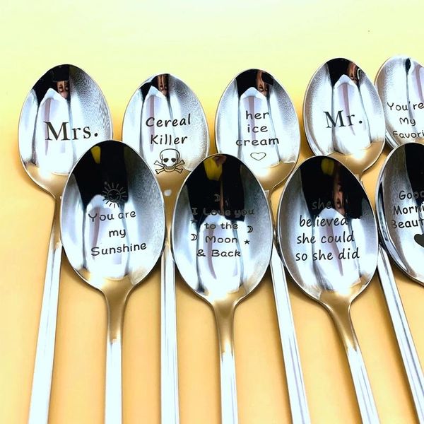 party favor family and friends tableware gift customized spoon engraved fork present for husband madam
party favor family and friends tableware gift customized spoon engraved fork present for husband madam