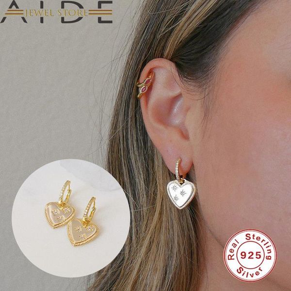 hoop & huggie aide vintage love heart pendant earrings 925 sterling silver earring for women girl bling zircon pendientes plata, Golden;silver
hoop & huggie aide vintage love heart pendant earrings 925 sterling silver earring for women girl bling zircon pendientes plata, Golden;silver