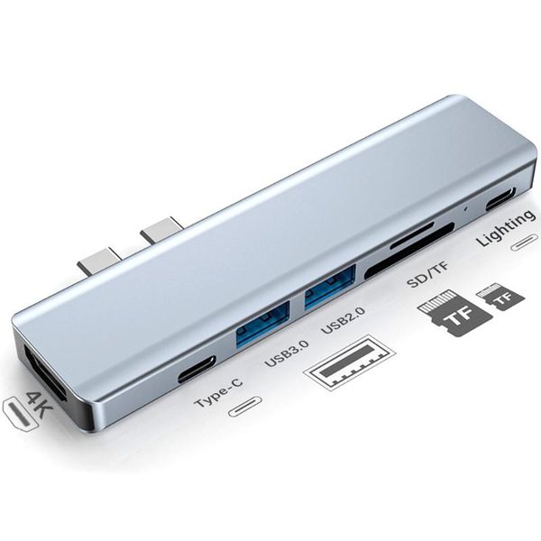 hubs usb hub 3.0 splitter 1 to 7 port extensions 2.0 and sd/micro card read docking station
hubs usb hub 3.0 splitter 1 to 7 port extensions 2.0 and sd/micro card read docking station