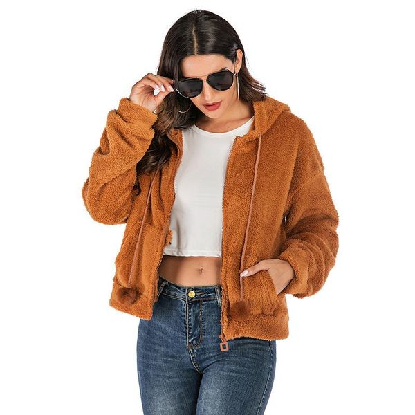 women's wool & blends women coats woman winter and jackets pockets solid hooded zipper loose casual for long sleeve ladies coat, Black
women's wool & blends women coats woman winter and jackets pockets solid hooded zipper loose casual for long sleeve ladies coat, Black
