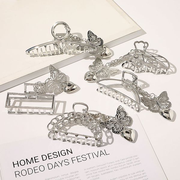 hollow out butterfly heart tassel hair clip clamps women metal hair claw butterfly love pendant hairpin hair accessories, Slivery;golden
hollow out butterfly heart tassel hair clip clamps women metal hair claw butterfly love pendant hairpin hair accessories, Slivery;golden