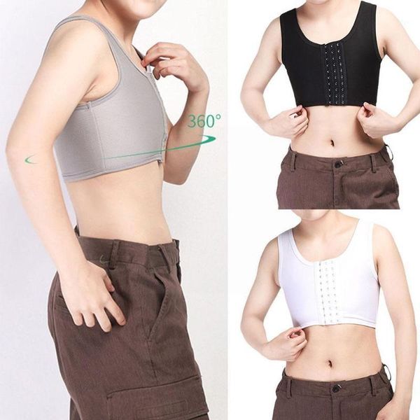 women's shapers breast binder vest tomboy lesbian trans slim corset casual flatten comfort bra bandage chest high waist modeling band, Black;white
women's shapers breast binder vest tomboy lesbian trans slim corset casual flatten comfort bra bandage chest high waist modeling band, Black;white