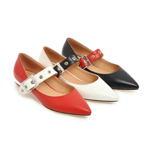 dress shoes 2021 french retro one word buckle shallow single spring thick heel pointed gentle lady art mary jane, Black
dress shoes 2021 french retro one word buckle shallow single spring thick heel pointed gentle lady art mary jane, Black