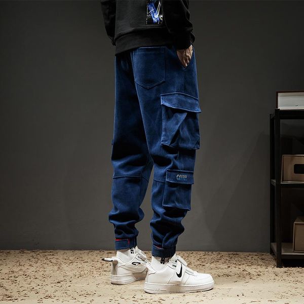 men's jeans blue vintage man business casual classic style denim male cargo pants more pockets frenum ankle banded -8xl
men's jeans blue vintage man business casual classic style denim male cargo pants more pockets frenum ankle banded -8xl