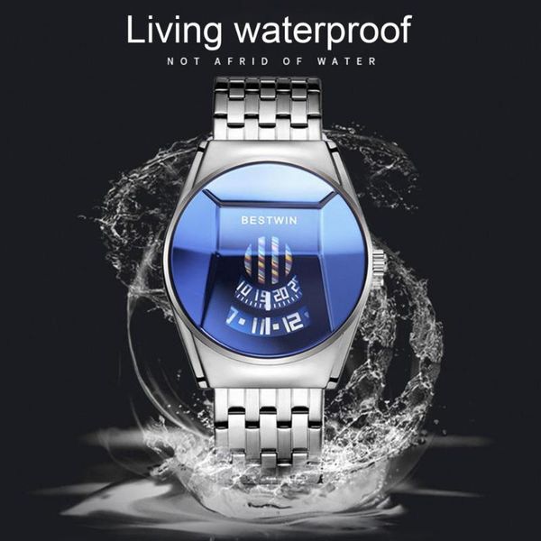 wristwatches trendy high-quality stainless steel men wristwatch good hardness quartz cool for business party, Slivery;brown
wristwatches trendy high-quality stainless steel men wristwatch good hardness quartz cool for business party, Slivery;brown