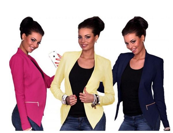 women's suits & blazers sale spring autumn jackets fashion no button blaser female yellow/red/blue ladies blazer, White;black
women's suits & blazers sale spring autumn jackets fashion no button blaser female yellow/red/blue ladies blazer, White;black