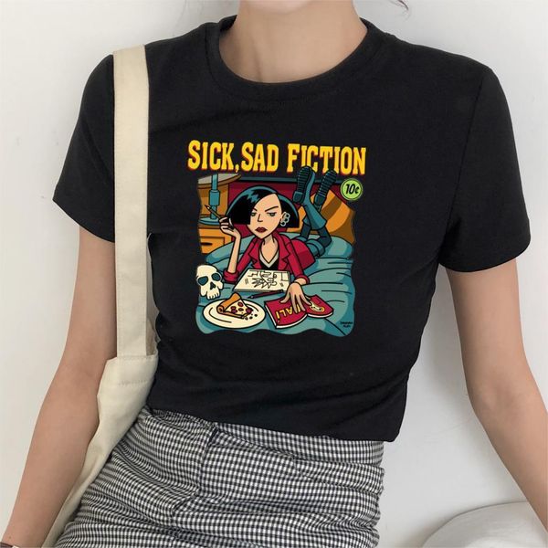 eww feelings spoof letter print short sleeve loose casual t-shirt summer women's ulzzang harajuku cartoon fun chic t-shirt, White
eww feelings spoof letter print short sleeve loose casual t-shirt summer women's ulzzang harajuku cartoon fun chic t-shirt, White