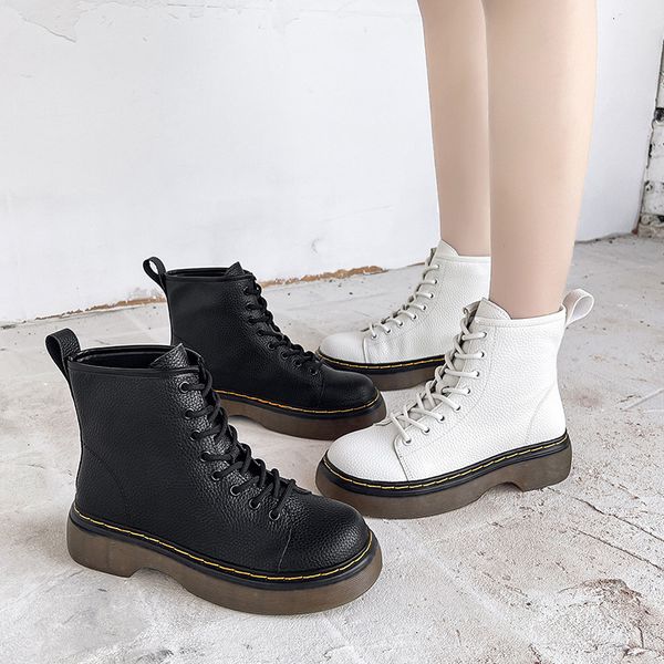 martin women's autumn 2021 british style personality handsome thick bottom white single small short boots children, Black
martin women's autumn 2021 british style personality handsome thick bottom white single small short boots children, Black