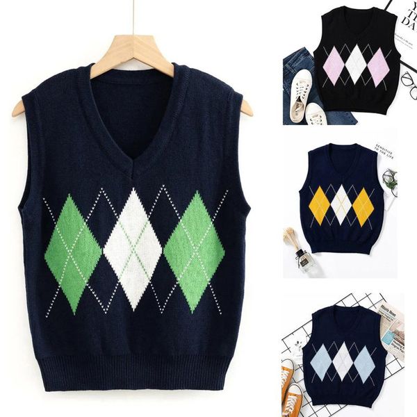 women's sweaters 1pc winter fashion sweater style college casual sleeveless ladies vest chandail durable c50, White;black
women's sweaters 1pc winter fashion sweater style college casual sleeveless ladies vest chandail durable c50, White;black