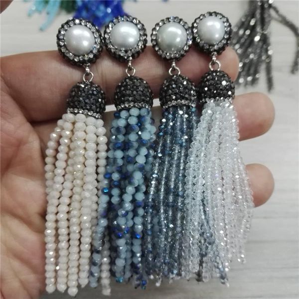 bohemian handmade jewelry freshwater pearl charms multi colors glass beaded tassel drop long dangle earrings for women girl gift, Silver
bohemian handmade jewelry freshwater pearl charms multi colors glass beaded tassel drop long dangle earrings for women girl gift, Silver