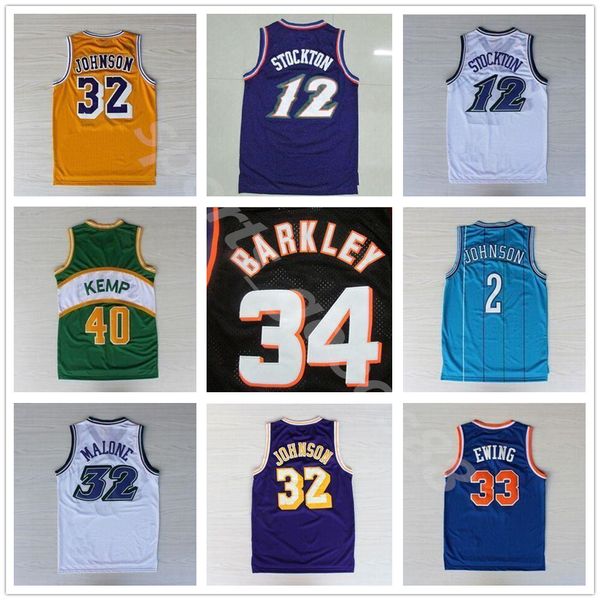 men retro basketball jerseys 33 larry 12 stockton 32 karl malone jason williams ewing gary payton kemp barkley jersey ncaa 05, Black
men retro basketball jerseys 33 larry 12 stockton 32 karl malone jason williams ewing gary payton kemp barkley jersey ncaa 05, Black