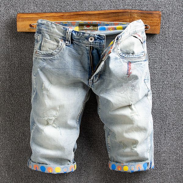 2021 new summer newly fashion light blue elastic printed denim shorts men designer hip hop short jeans homme yc58
2021 new summer newly fashion light blue elastic printed denim shorts men designer hip hop short jeans homme yc58