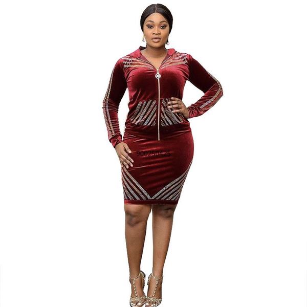 2 piece women set autumn winter dashiki african long sleeve two piece sets crop midi skirt casual outfit africa clothing, Red
2 piece women set autumn winter dashiki african long sleeve two piece sets crop midi skirt casual outfit africa clothing, Red