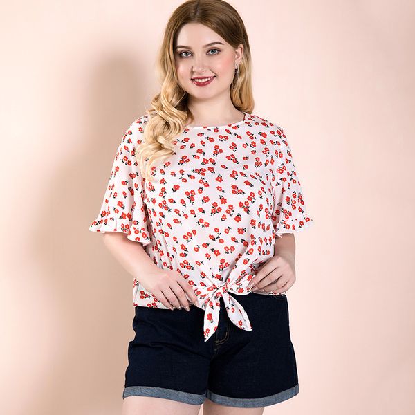 2021 new elegant women's blouses with sleeve bow plus size oversize t shirt summer floral fat clothes office c is female z3p6, White
2021 new elegant women's blouses with sleeve bow plus size oversize t shirt summer floral fat clothes office c is female z3p6, White