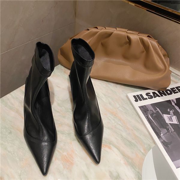 2021 new fashion ankle elastic boots med heels stretch autumn booties pointed toe women shoes o4ja, Black
2021 new fashion ankle elastic boots med heels stretch autumn booties pointed toe women shoes o4ja, Black