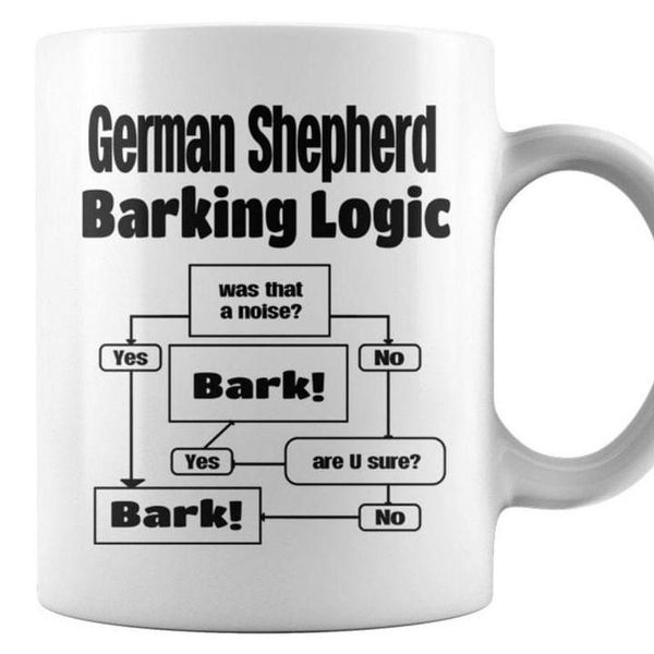 mugs german shepherd barking logic mug funny gift for dog lovers white 11oz 15oz ceramic coffee cup
mugs german shepherd barking logic mug funny gift for dog lovers white 11oz 15oz ceramic coffee cup
