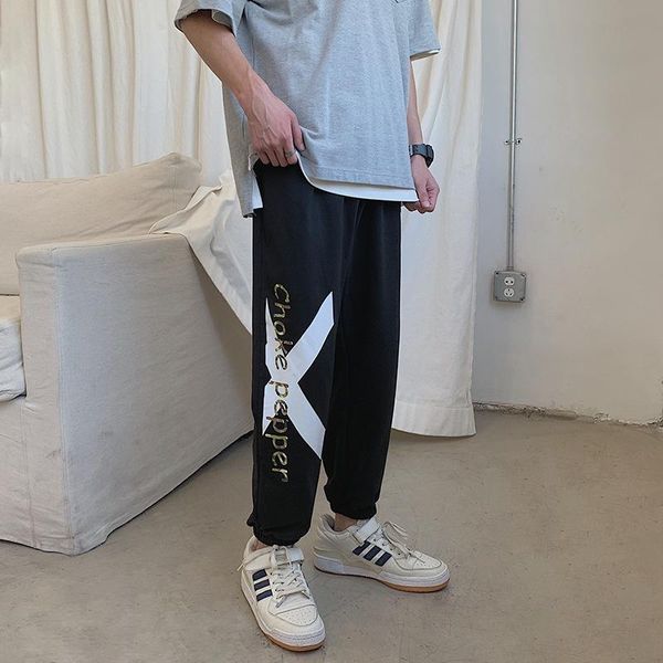 men's pants sports male student harajuku bf loose ins tide small feet casual hundred with super fire nine quarterback, Black
men's pants sports male student harajuku bf loose ins tide small feet casual hundred with super fire nine quarterback, Black