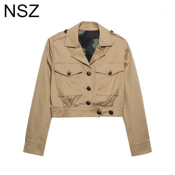 women's jackets nsz women oversize beige cropped coat autumn 2021 large size short jacket ladies casual outerwear, Black;brown
women's jackets nsz women oversize beige cropped coat autumn 2021 large size short jacket ladies casual outerwear, Black;brown