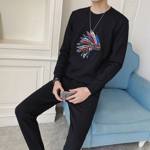 2021 new men fashion autumn spring sporting suit sweatshirt +sweatpants mens clothing pieces sets slim tracksuit hoodies iqoa, Gray
2021 new men fashion autumn spring sporting suit sweatshirt +sweatpants mens clothing pieces sets slim tracksuit hoodies iqoa, Gray
