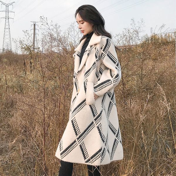 women autumn fashion faux skin from vison outerwear female new male shirt women's korean cardigan loose chess outcoat y177 h8jd, White;black
women autumn fashion faux skin from vison outerwear female new male shirt women's korean cardigan loose chess outcoat y177 h8jd, White;black
