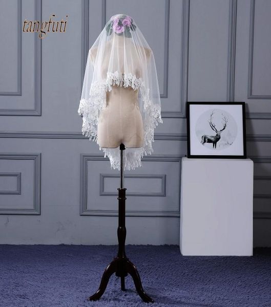 bridal veils ivory wedding veil applique edge about 1.5m long women one layer accessory, Black
bridal veils ivory wedding veil applique edge about 1.5m long women one layer accessory, Black