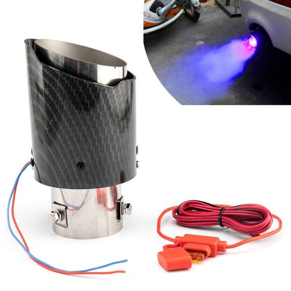 manifold & parts car modified exhaust pipe led light carbon fiber red/blue drop csv sale universal muffler tip pip
manifold & parts car modified exhaust pipe led light carbon fiber red/blue drop csv sale universal muffler tip pip