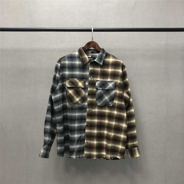 men's jackets fw represent black brown check panel shirts men women pocket metal flannel long sleeve blouse inside tag evxt nmqs
men's jackets fw represent black brown check panel shirts men women pocket metal flannel long sleeve blouse inside tag evxt nmqs