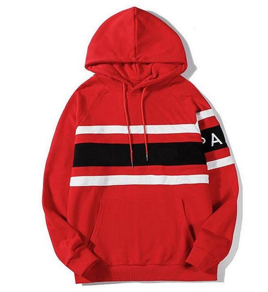 famous stylist mens hoodies stripes paris hoodie 2021 men women couple outdoor street fashion hip hop hooded sweatshirt, Black