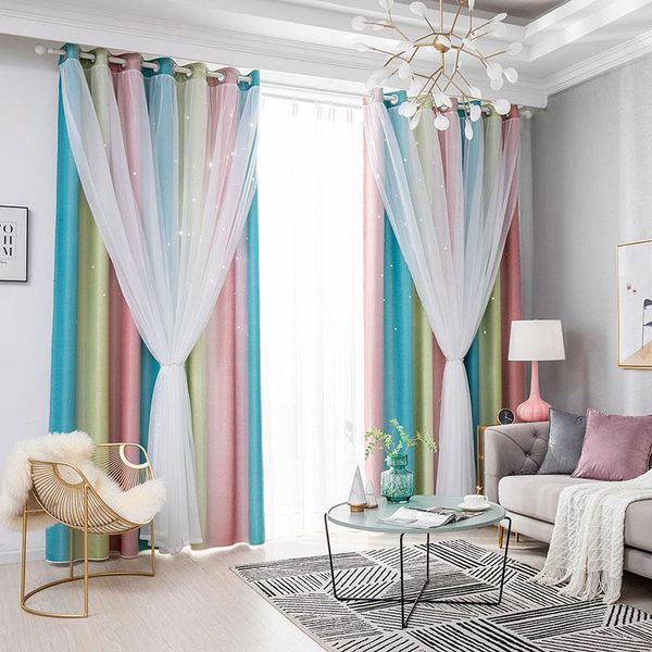 curtain & drapes rainbow color hollow star double layer blackout curtains kids girl white sheer window for bedroom living room
curtain & drapes rainbow color hollow star double layer blackout curtains kids girl white sheer window for bedroom living room