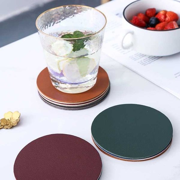 mats & pads pu leather cup mat double color set table placemat coffee pad drink holder home decoration
mats & pads pu leather cup mat double color set table placemat coffee pad drink holder home decoration
