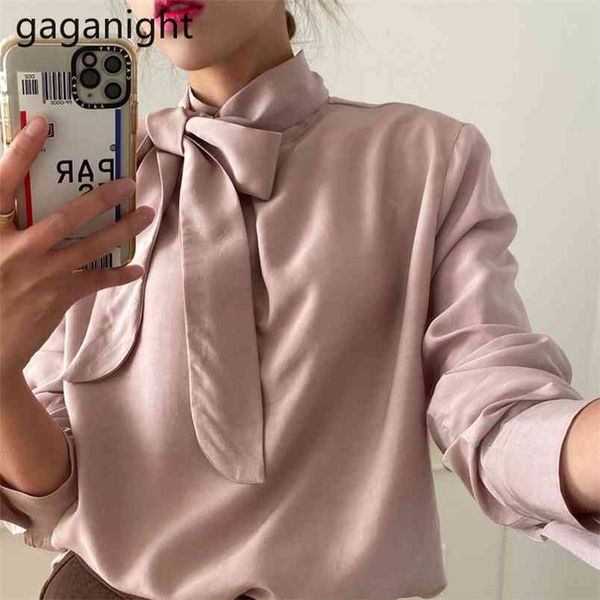 fashion women solid loose shirt long sleeve chic korean lady formal blouses bow bandage elegant blusas drop 210601, White
fashion women solid loose shirt long sleeve chic korean lady formal blouses bow bandage elegant blusas drop 210601, White