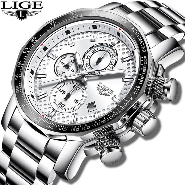 wristwatches lige men watches fashion chronograph stainless steel quartz watch casual waterproof sport male relogio masculino, Slivery;brown
wristwatches lige men watches fashion chronograph stainless steel quartz watch casual waterproof sport male relogio masculino, Slivery;brown