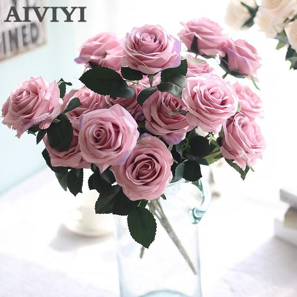 artificial silk 1 bunch french rose floral bouquet fake flower arrange table daisy wedding home decor party accessory flores
artificial silk 1 bunch french rose floral bouquet fake flower arrange table daisy wedding home decor party accessory flores
