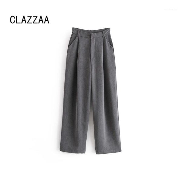 women's pants & capris clazzaa fashion women mid-waist straight leg with side pockets visble front darts casual chic lady cozy trousers, Black;white
women's pants & capris clazzaa fashion women mid-waist straight leg with side pockets visble front darts casual chic lady cozy trousers, Black;white