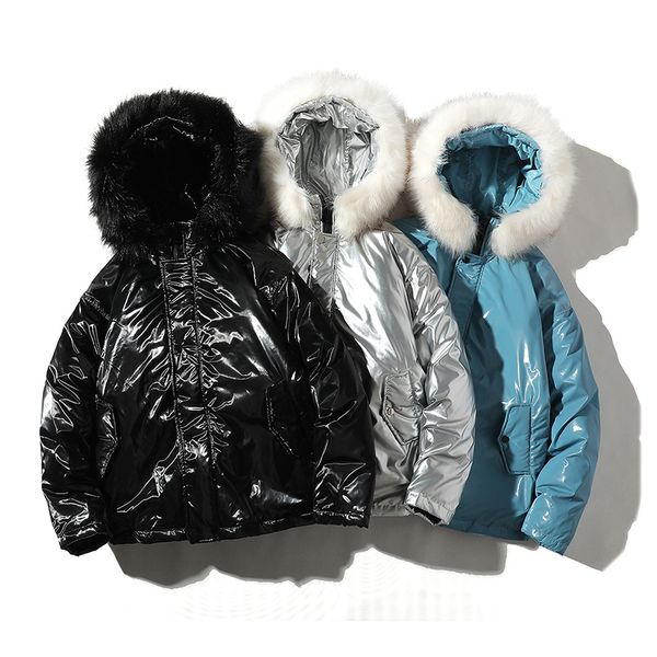 Thicken Bright Side Men 2021 Winter Warm Jackets Male Parka Hooded Outwear Cotton-padded Jacket Korean Fashion Man Parkas Bajx, Black
Thicken Bright Side Men 2021 Winter Warm Jackets Male Parka Hooded Outwear Cotton-padded Jacket Korean Fashion Man Parkas Bajx, Black