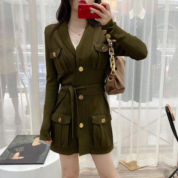 two piece dress advanced french celebrity style suit collar metal button buttocks knitted lace up cardigan coat, White
two piece dress advanced french celebrity style suit collar metal button buttocks knitted lace up cardigan coat, White