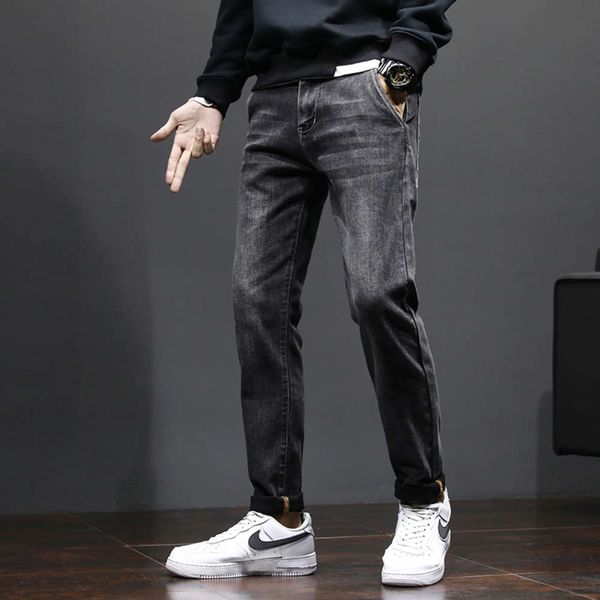 jeans slim autumn and winter loose straight brand casual pants men's korean fashion handsome youth, Blue
jeans slim autumn and winter loose straight brand casual pants men's korean fashion handsome youth, Blue