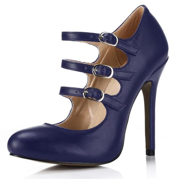 dress shoes pu party round toe stiletto high heel buckle straps women pumps chaussure escarpins femmes bout rond talon haut yj0640c-b, Black
dress shoes pu party round toe stiletto high heel buckle straps women pumps chaussure escarpins femmes bout rond talon haut yj0640c-b, Black
