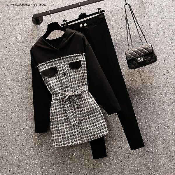 women's hoodies & sweatshirts large size clothing autumn 2021 sister meat-covering age-reducing hooded two-piece suit, Black
women's hoodies & sweatshirts large size clothing autumn 2021 sister meat-covering age-reducing hooded two-piece suit, Black