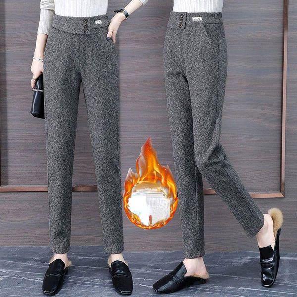 women's pants & capris women woolen 2021 casual solid autumn winter office lady suit harem pantalon mujer long trousers s-3xl x843, Black;white
women's pants & capris women woolen 2021 casual solid autumn winter office lady suit harem pantalon mujer long trousers s-3xl x843, Black;white