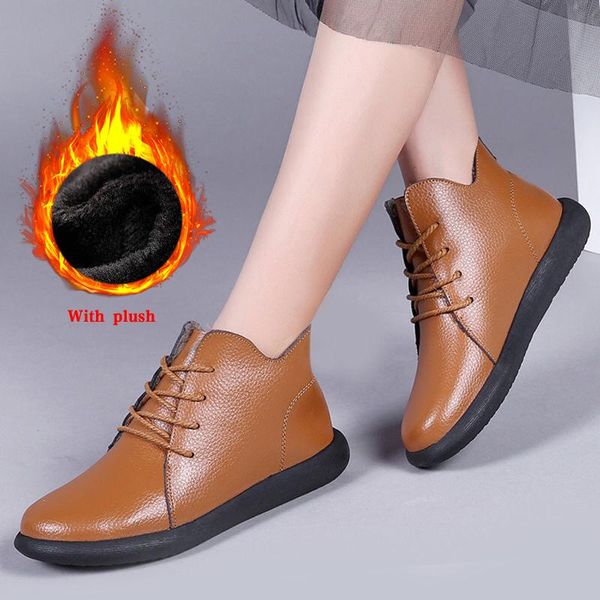 boots ankle women soft leather casual shoes woman winter warm plush lace up ladies short with fur comfort female fashion, Black
boots ankle women soft leather casual shoes woman winter warm plush lace up ladies short with fur comfort female fashion, Black