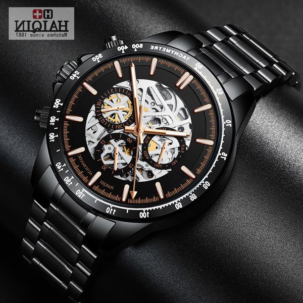 haiqin design brands black men watch business luxury mechanical wristwatch for gold skeleton reloj hombre marca de lujo, Slivery;brown
haiqin design brands black men watch business luxury mechanical wristwatch for gold skeleton reloj hombre marca de lujo, Slivery;brown