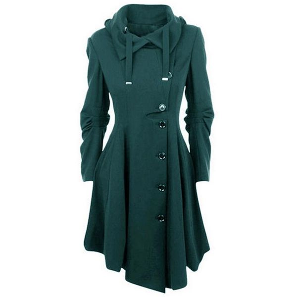 2021 fashion long medieval trench woolen coat women black stand collar gothic overcoat women coat vintage femme outwear, Tan;black
2021 fashion long medieval trench woolen coat women black stand collar gothic overcoat women coat vintage femme outwear, Tan;black