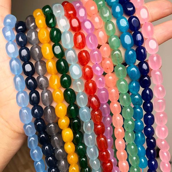 other 8*11mm irregular jades stone beads blue red green pink grey purple loose for jewelry making diy bracelet accessories 15''
other 8*11mm irregular jades stone beads blue red green pink grey purple loose for jewelry making diy bracelet accessories 15''